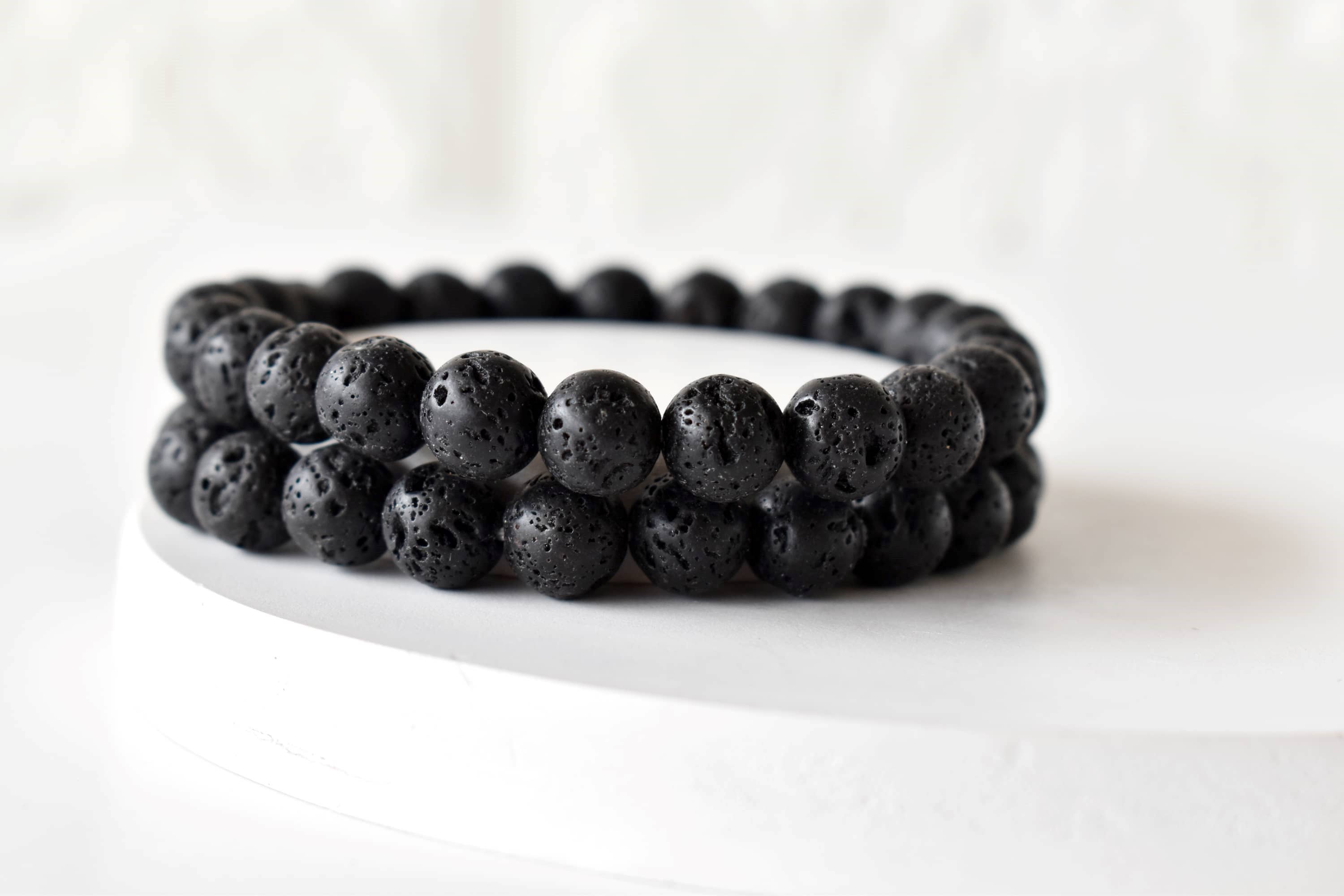 Lava Bracelet | Healing Gemstone Bracelet: 8mm