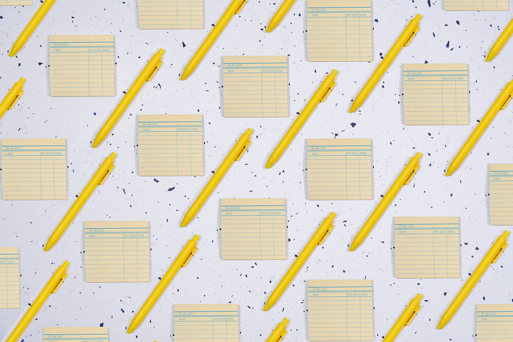 Library Card Post-It ® Sticky Notes - Yellow