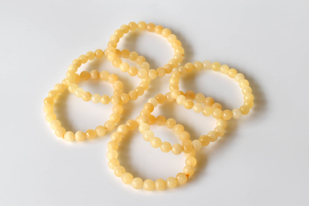 Honey Calcite | Gemstone Bracelet: 6mm